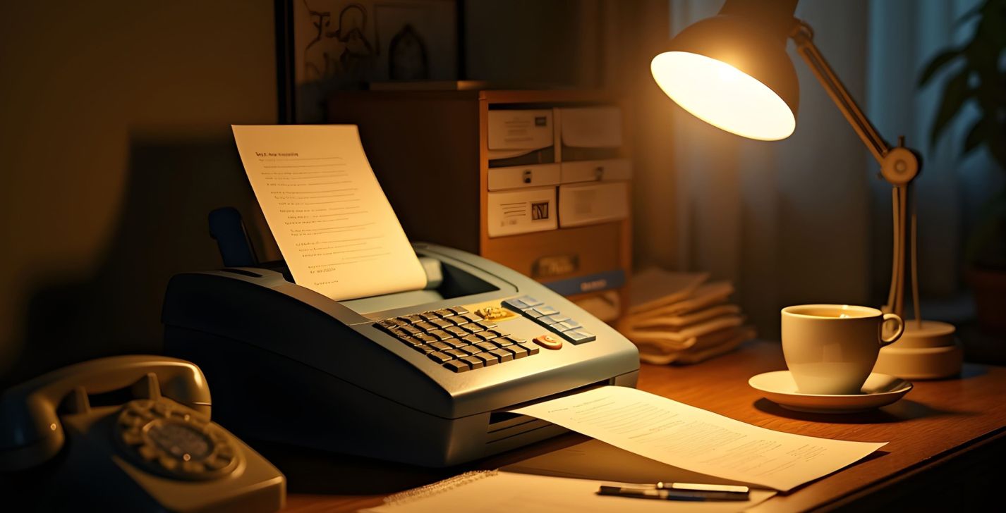 Afbeelding ter illustratie van het nieuwsbericht "De RVA trekt de stekker uit de faxmachine" op 17-07-2025