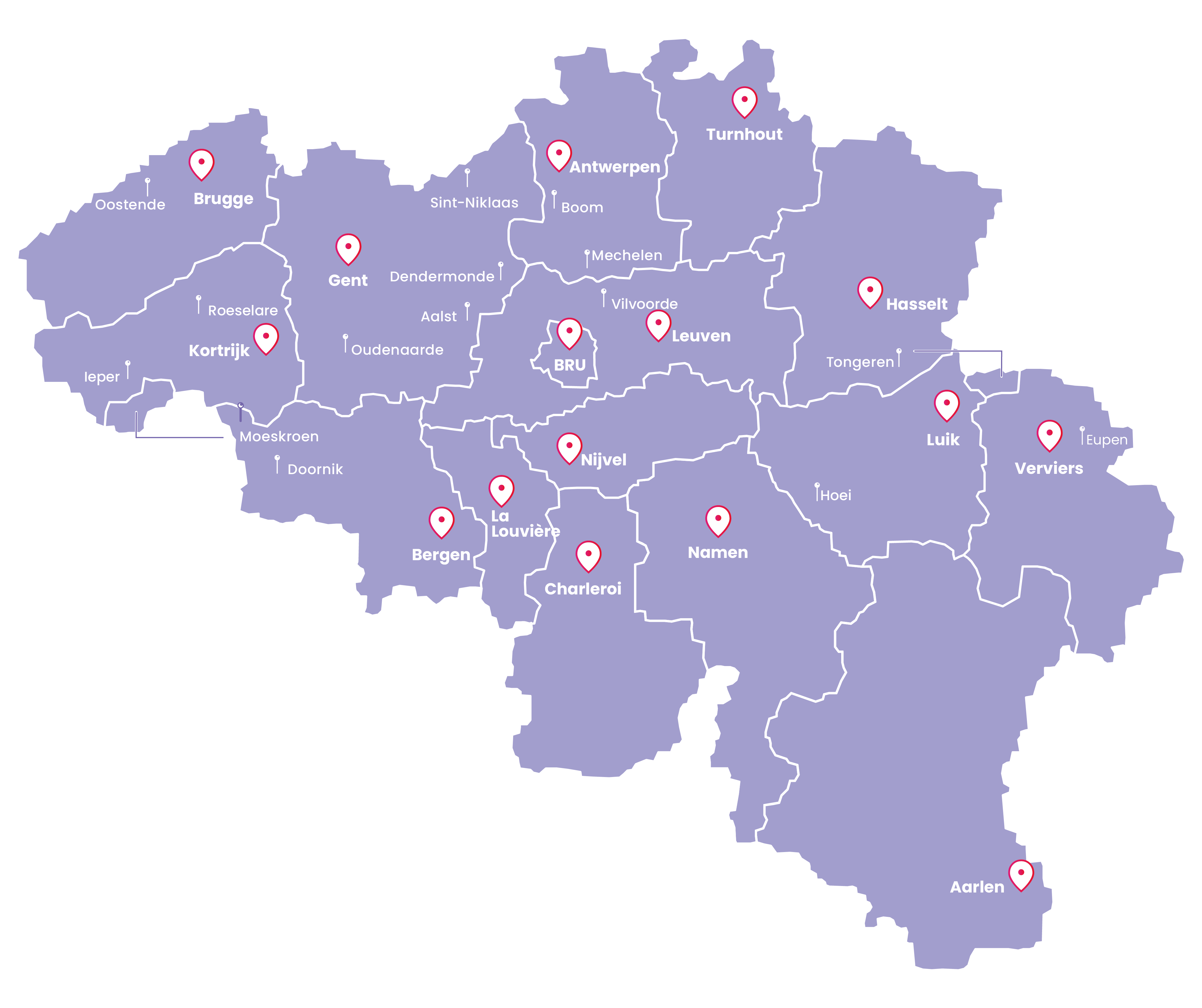 De RVA-kantoren